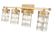 Archer 4 Light 32.75" Vanity in Heirloom Gold