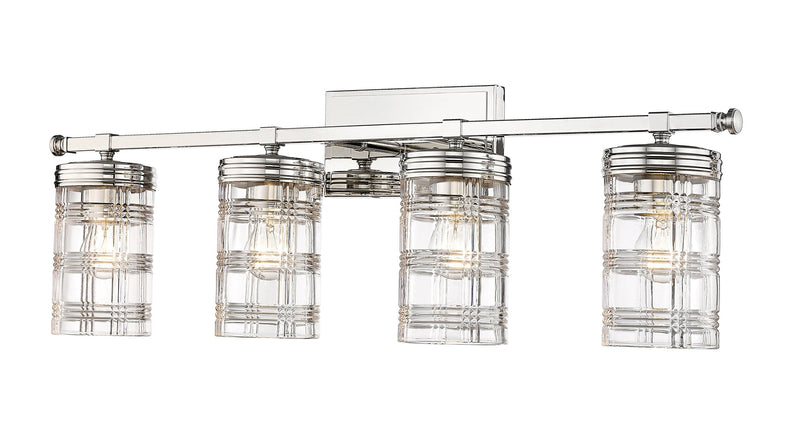 Archer 4 Light 32.75" Vanity in Polished Nickel