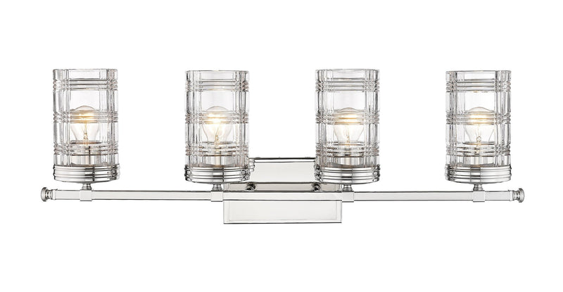 Archer 4 Light 32.75" Vanity in Polished Nickel
