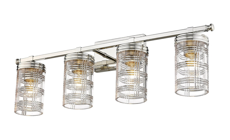 Archer 4 Light 32.75" Vanity in Polished Nickel
