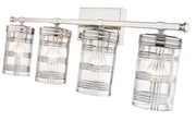 Archer 4 Light 32.75" Vanity in Polished Nickel