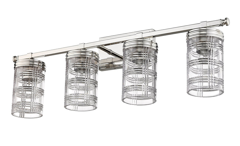 Archer 4 Light 32.75" Vanity in Polished Nickel