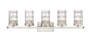 Archer 5 Light 38" Vanity in Brushed Nickel