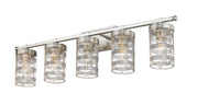 Archer 5 Light 38" Vanity in Brushed Nickel