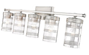 Archer 5 Light 38" Vanity in Brushed Nickel