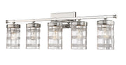 Archer 5 Light 38" Vanity in Polished Nickel