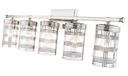Archer 5 Light 38" Vanity in Polished Nickel