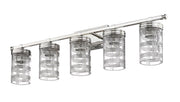 Archer 5 Light 38" Vanity in Polished Nickel