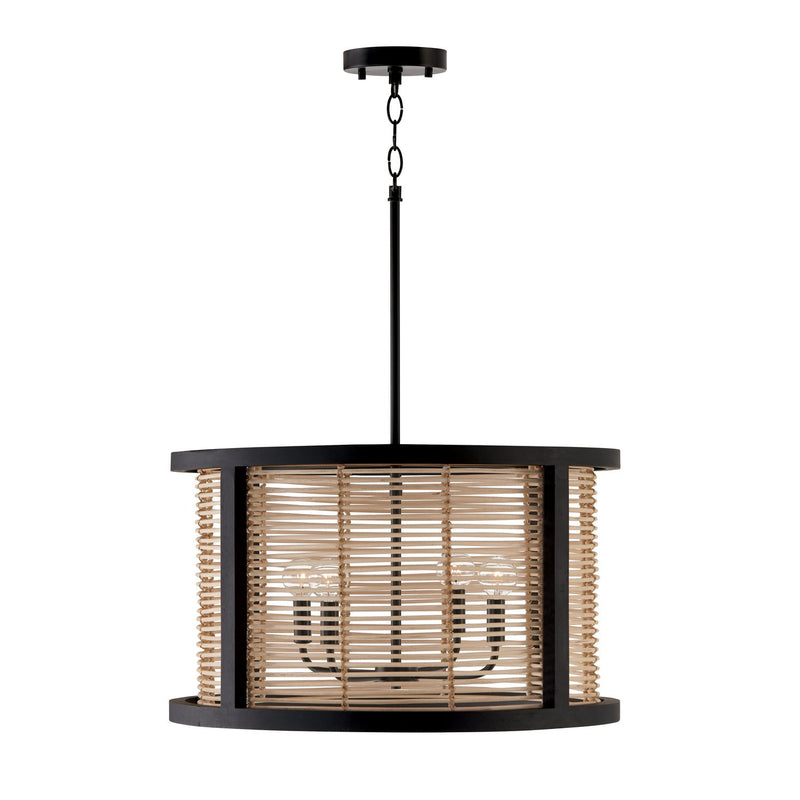 Rico 4-Light Pendant in Flat Black