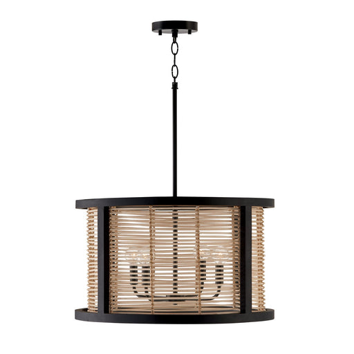 Rico 4-Light Pendant in Flat Black