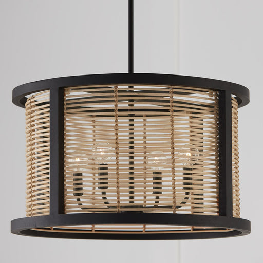 Rico 4-Light Pendant in Flat Black