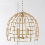 Wren 4-Light Dome Pendant in Matte Brass