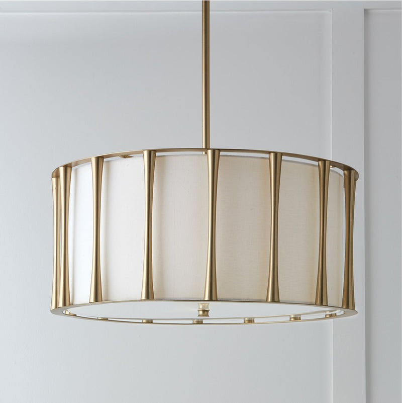 Bodie 4-Light Pendant in Matte Brass