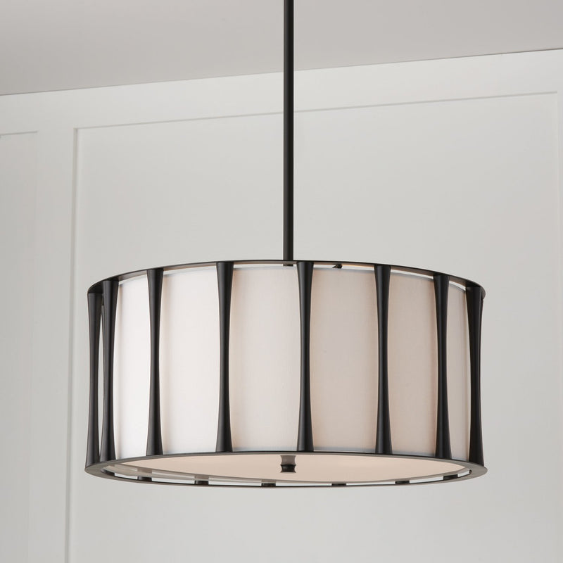 Bodie 4-Light Pendant in Matte Black