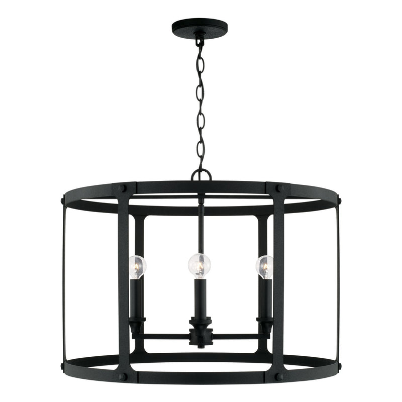 Brennen 4-Light Pendant in Black Iron