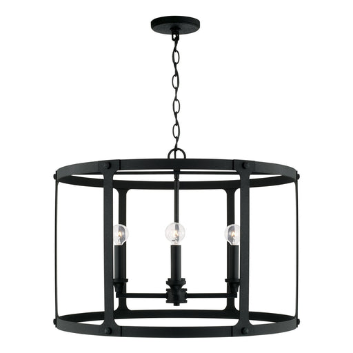 Brennen 4-Light Pendant in Black Iron