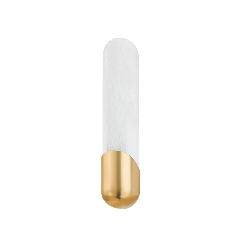 Rome Small Wall Sconce in Vintage Brass