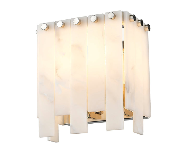 Viviana 2 Light 7.5" Wall Sconce in Polished Nickel