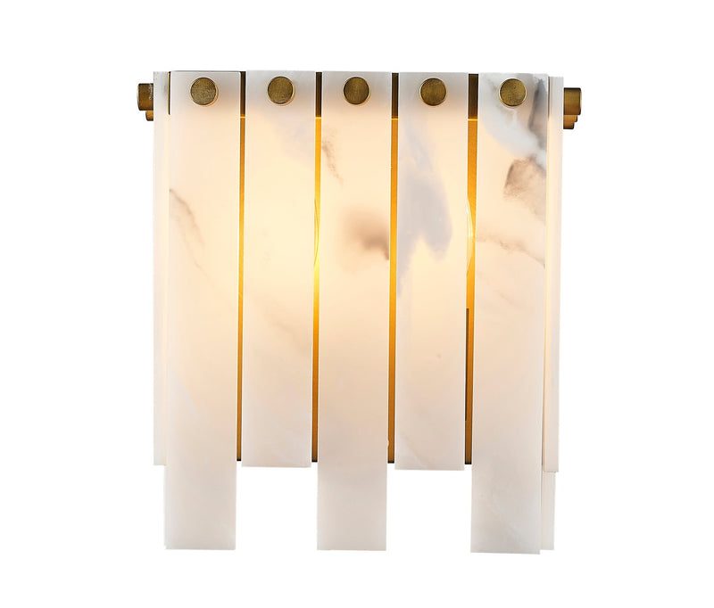 Viviana 2 Light 7.5" Wall Sconce in Rubbed Brass