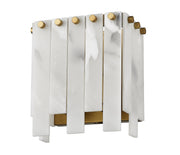 Viviana 2 Light 7.5" Wall Sconce in Rubbed Brass