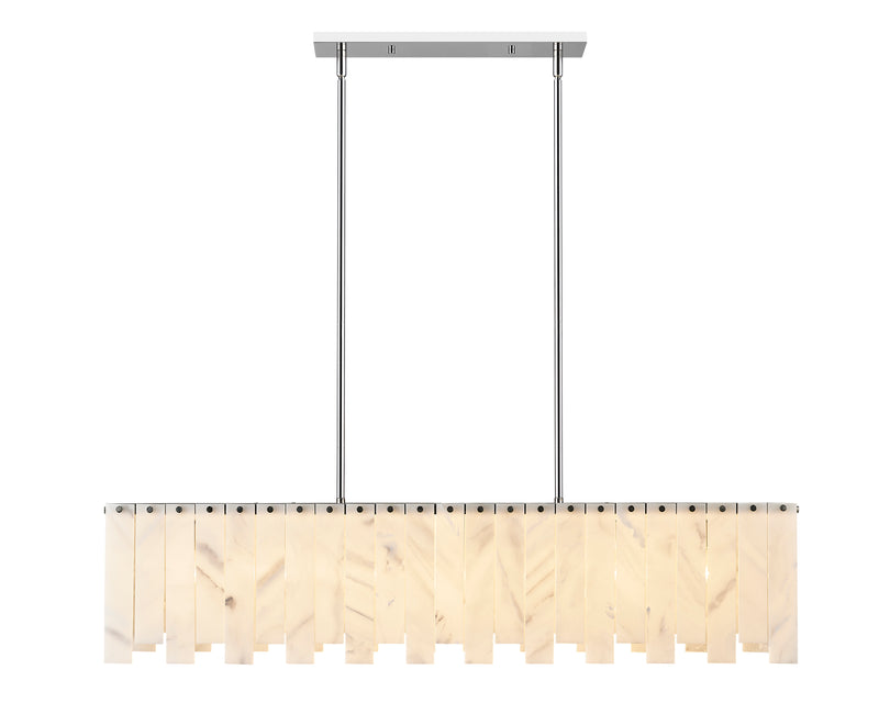 Viviana 7 Light 49" Linear Pendant in Polished Nickel