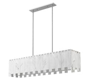 Viviana 7 Light 49" Linear Pendant in Polished Nickel