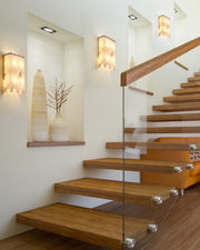 Viviana 4 Light 9.5" Wall Sconce in Polished Nickel in a room setting