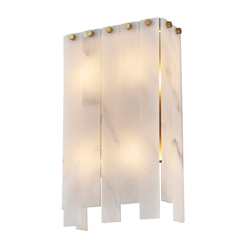 Viviana 4 Light 9.5" Wall Sconce in Rubbed Brass