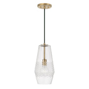 Dena Mini Pendant in Aged Brass