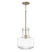 Nyla Pendant in Aged Brass