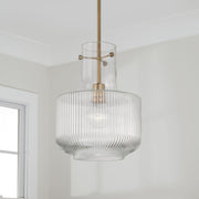 Nyla Pendant in Aged Brass