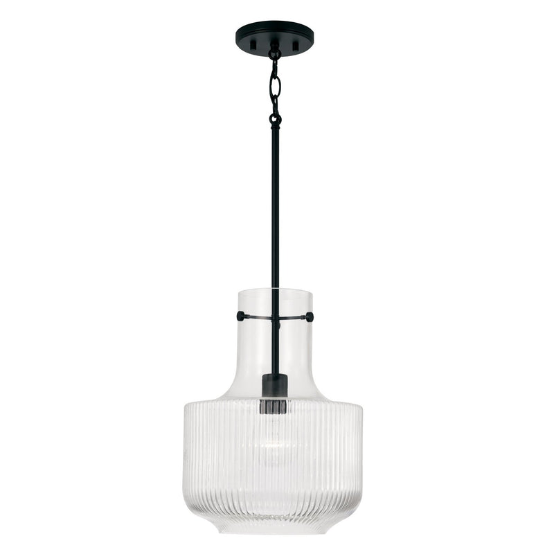 Nyla Pendant in Matte Black