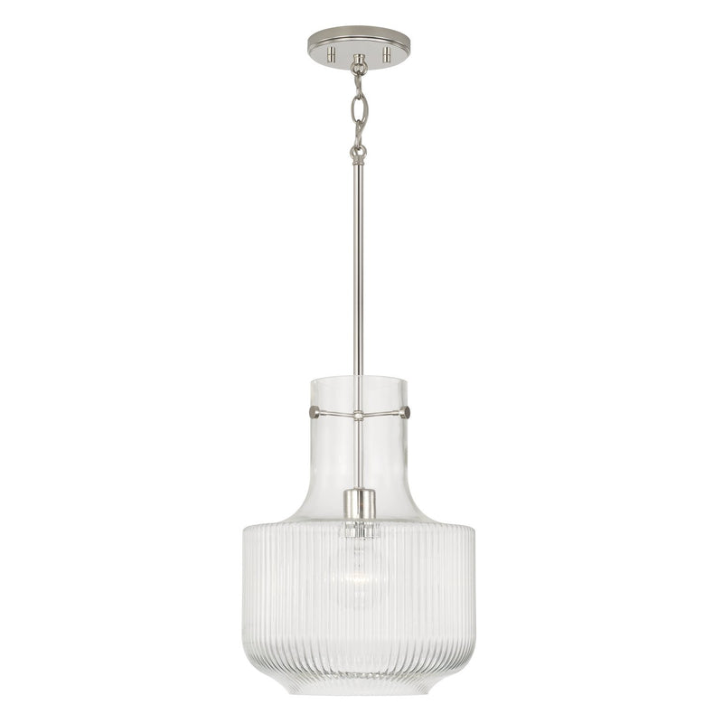 Nyla Pendant in Polished Nickel