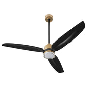Exodus 58" 3-Blade Ceiling Fan in Aged Brass