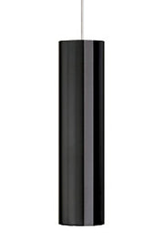 Piper Pendant in Black and Satin Nickel with Monorail Glass