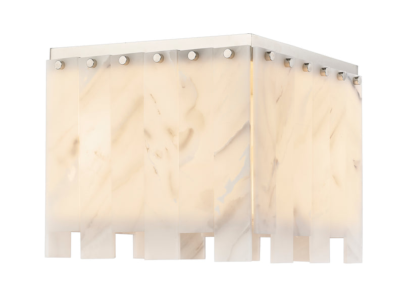 Viviana 4 Light 13.25" Flush Mount in Polished Nickel