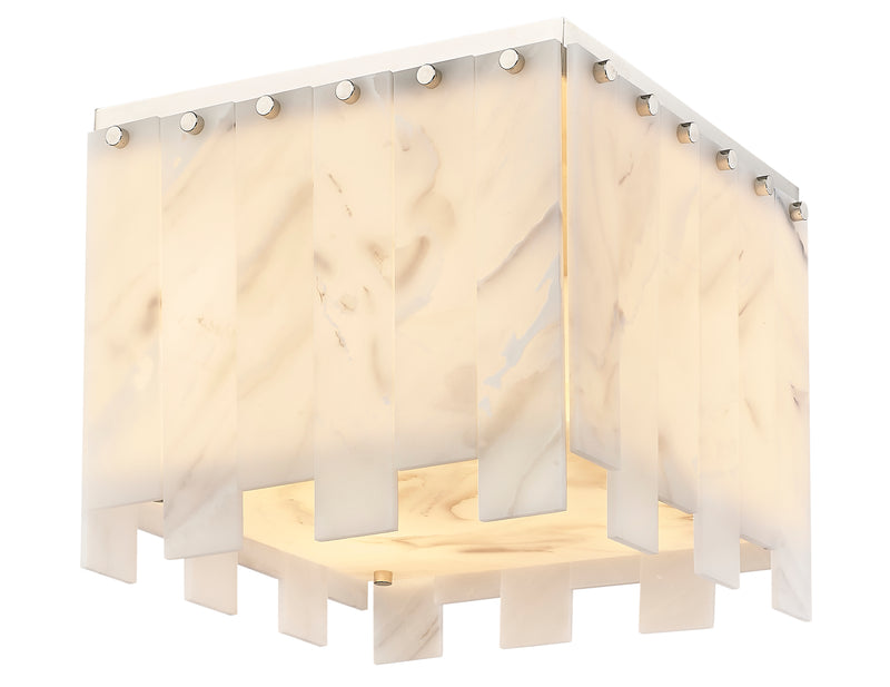 Viviana 4 Light 13.25" Flush Mount in Polished Nickel