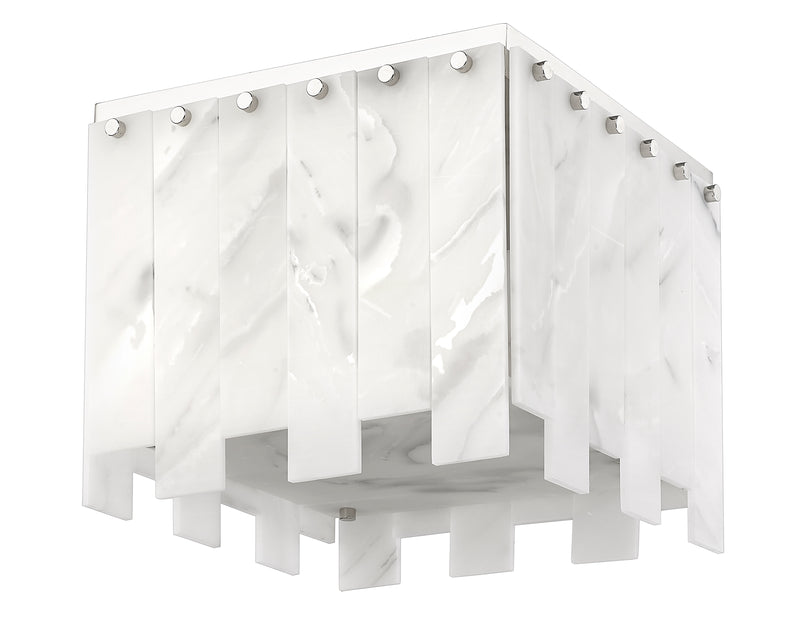Viviana 4 Light 13.25" Flush Mount in Polished Nickel