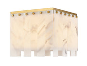 Viviana 4 Light 13.25" Flush Mount in Rubbed Brass