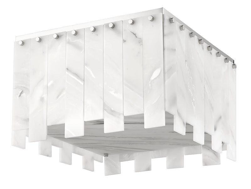 Viviana 6 Light 17.5" Flush Mount in Polished Nickel