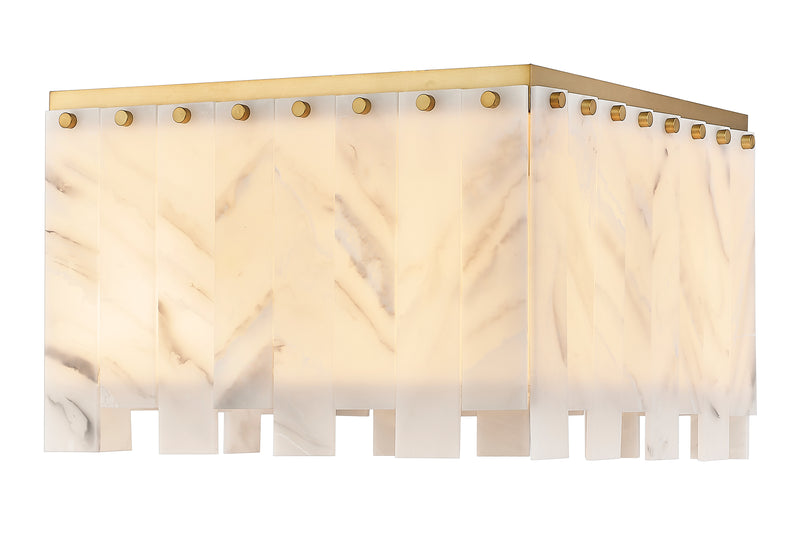 Viviana 6 Light 17.5" Flush Mount in Rubbed Brass