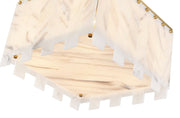 Viviana 6 Light 17.5" Flush Mount in Rubbed Brass