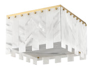 Viviana 6 Light 17.5" Flush Mount in Rubbed Brass