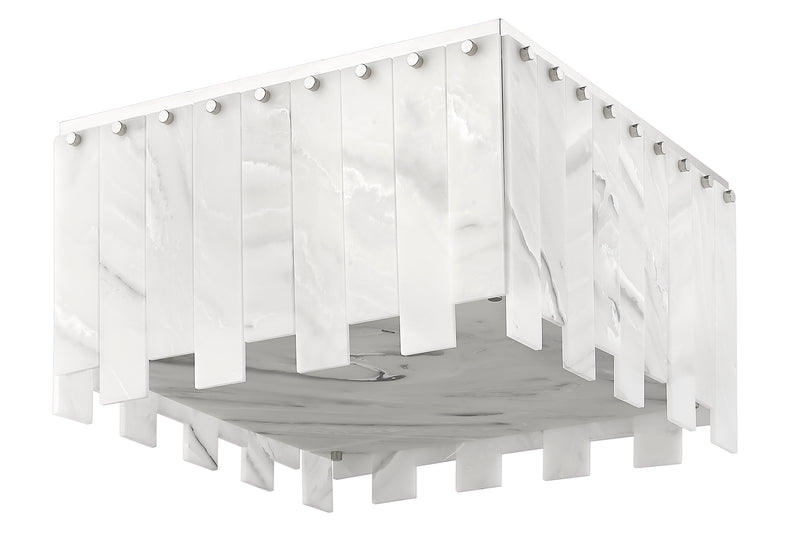 Viviana 9 Light 19.5" Flush Mount in Polished Nickel