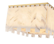 Viviana 9 Light 19.5" Flush Mount in Rubbed Brass