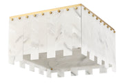 Viviana 9 Light 19.5" Flush Mount in Rubbed Brass