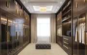 Viviana 9 Light 19.5" Flush Mount in Rubbed Brass in a room setting