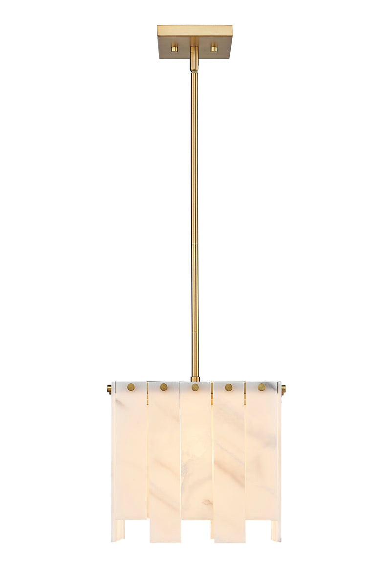 Viviana 1 Light 11.5" Pendant in Rubbed Brass