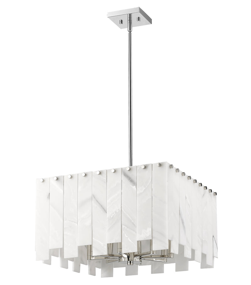 Viviana 8 Light 19.75" Pendant in Polished Nickel