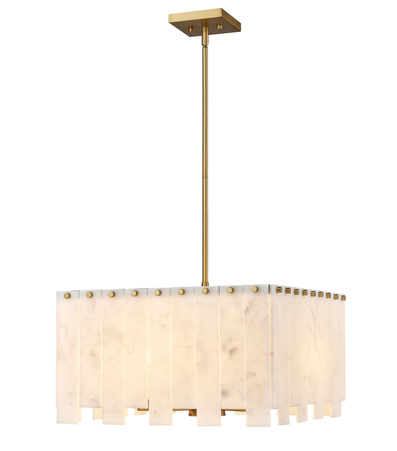 Viviana 8 Light 19.75" Pendant in Rubbed Brass